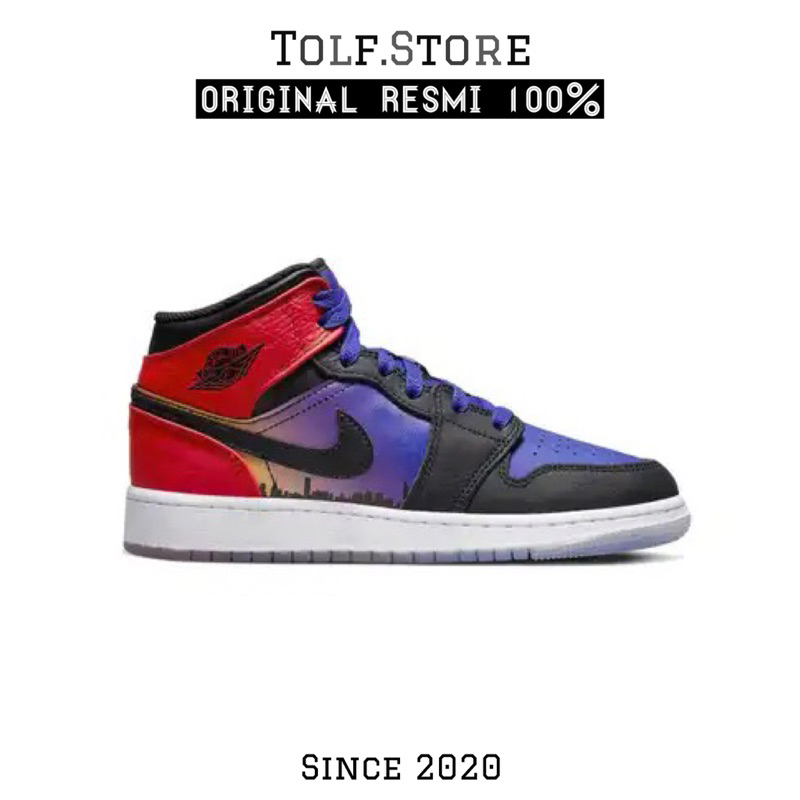 Jordan 1 Mid Skyline Gs