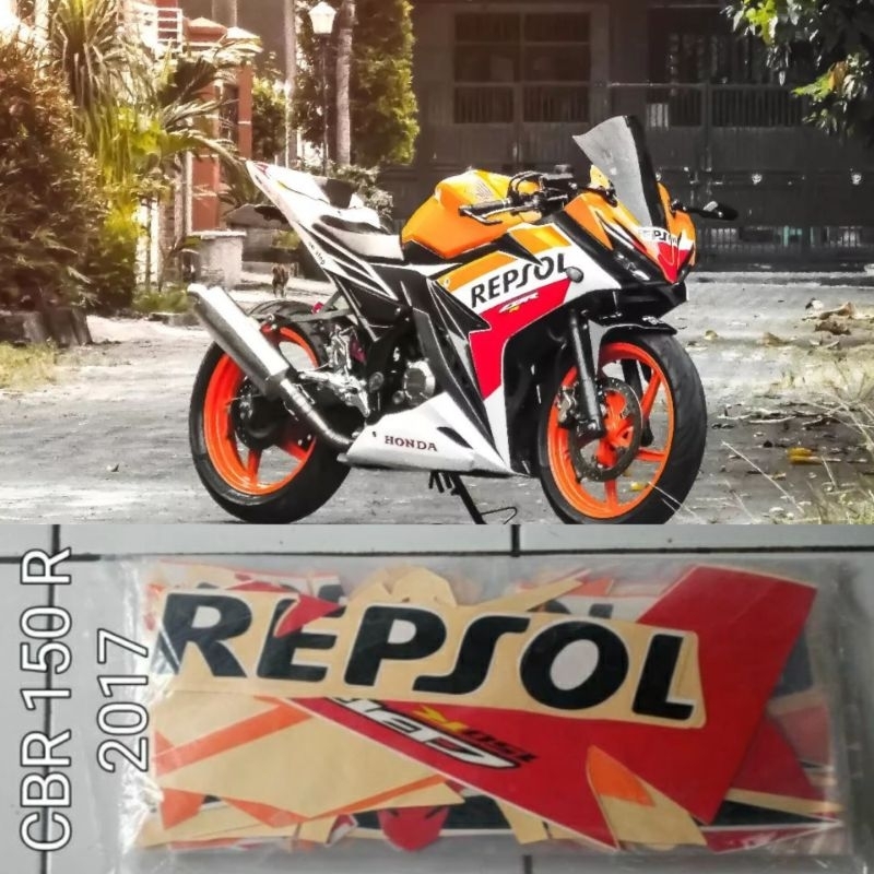 Striping ori CBR 150R Repsol orange / Sticker Honda CBR 2017 full body