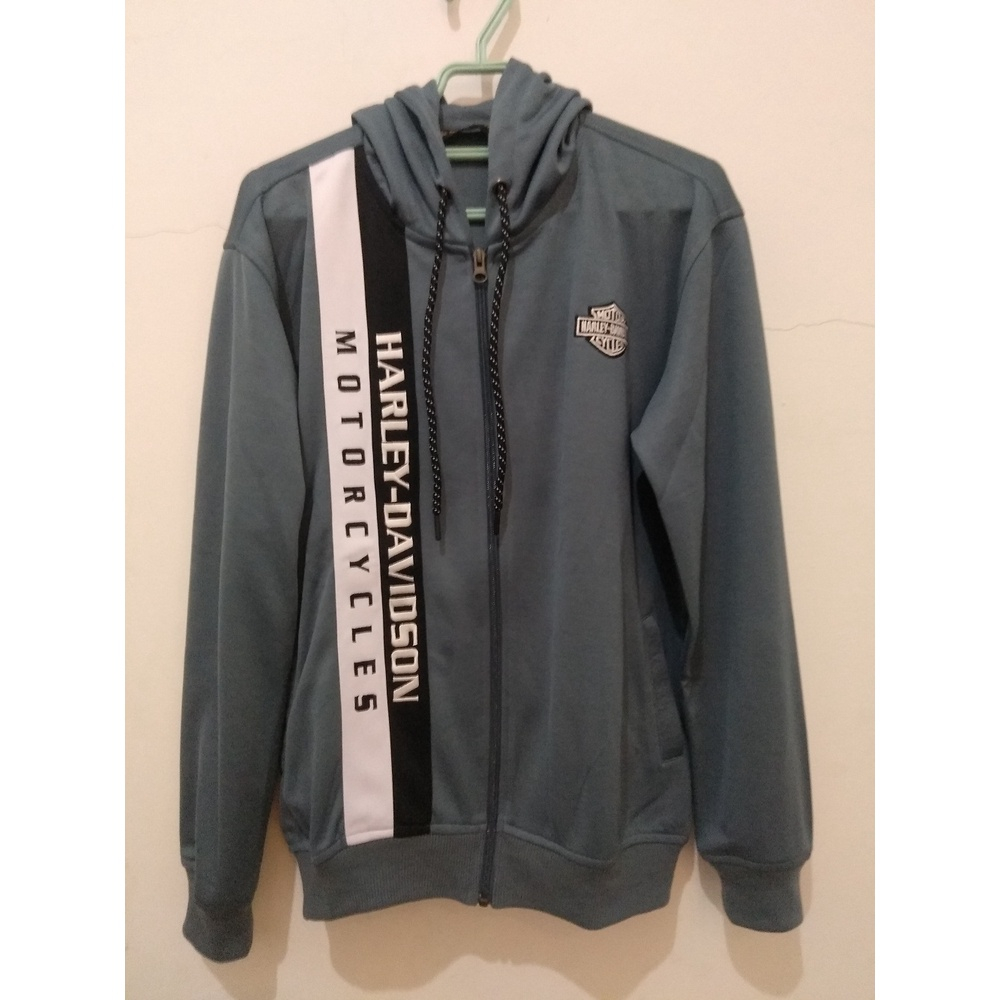 Jaket Hoodie Harley Davidson Barensil Full Bordir