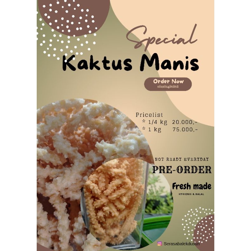 

Kue Kaktus Manis