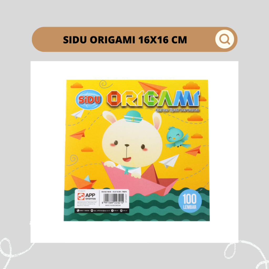 

SIDU ORIGAMI 16×16 CM | 1 PAK