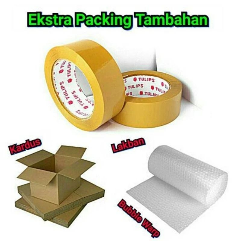 

Bubble &dus / packing tambahan xtra aman Agar paket lebih aman
