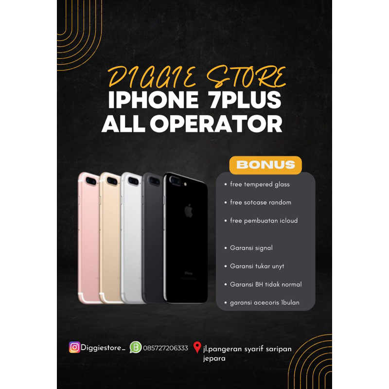 IPHONE 7plus 128gb second good conditons