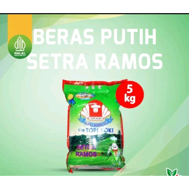 

BERAS TOPI KOKI RAMOS/ BERAS HOKI / BERAS PREMIUM 5 KG