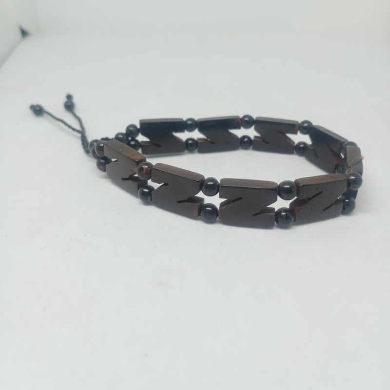 gelang kokka Asli Motip N hitam