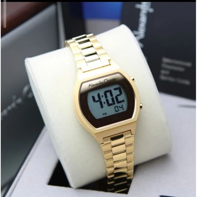 Alexandre Christie 9384 Digital Jam Tangan Wanita Original