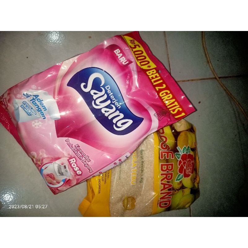 

Paket 3 (gula + sayang)