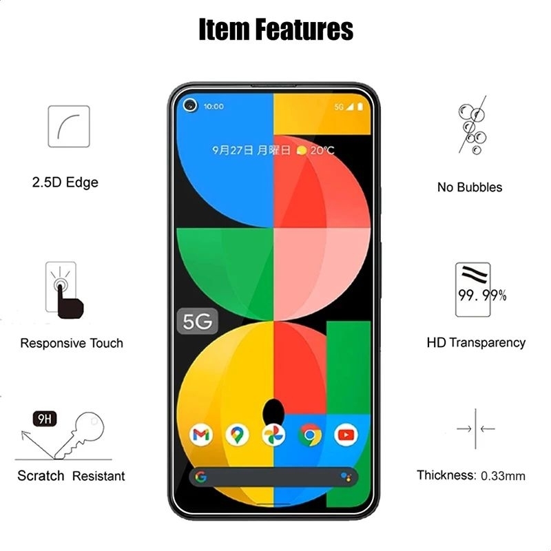 Tempered Glass Pixel 5A 5g anti gores Pixel 5a