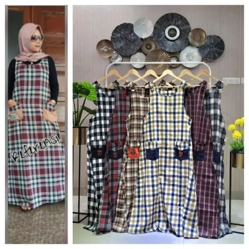 OVERALL ONLY FLANEL KOTAK // OVERALL FLANEL ORIGINAL JEVANNI