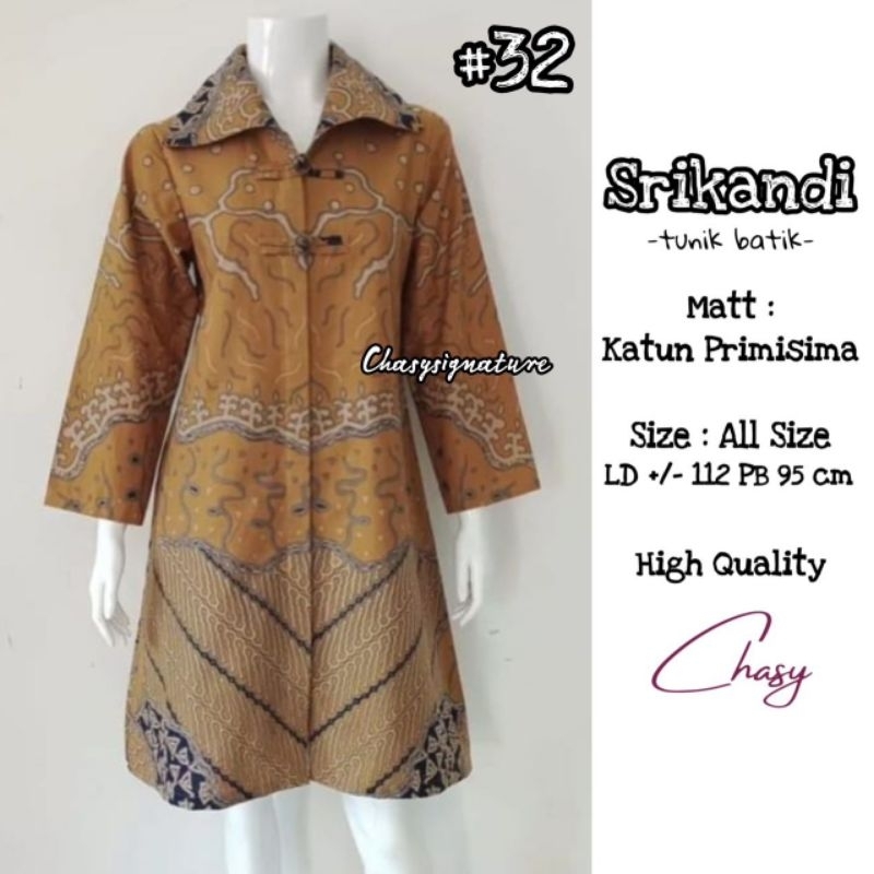 Tunic batik wanita cotton primisima Srikandi#32 by chasy signature