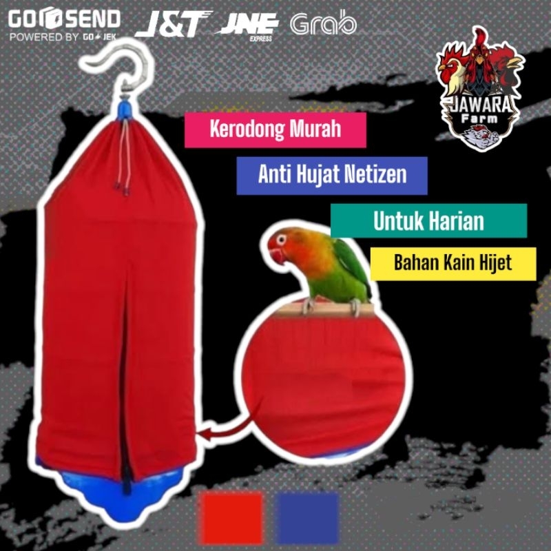 Kerodong Krodong Sangkar Kurungan Lovebird BIASA MURAH