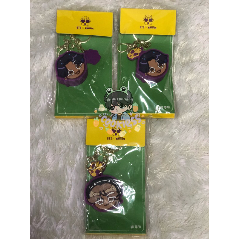 [READY STOCK] BTS OFFICIAL MERCH COOKIE RUN : KINGDOM VOICE KEYRING JUNGKOOK JK V TAEHYUNG