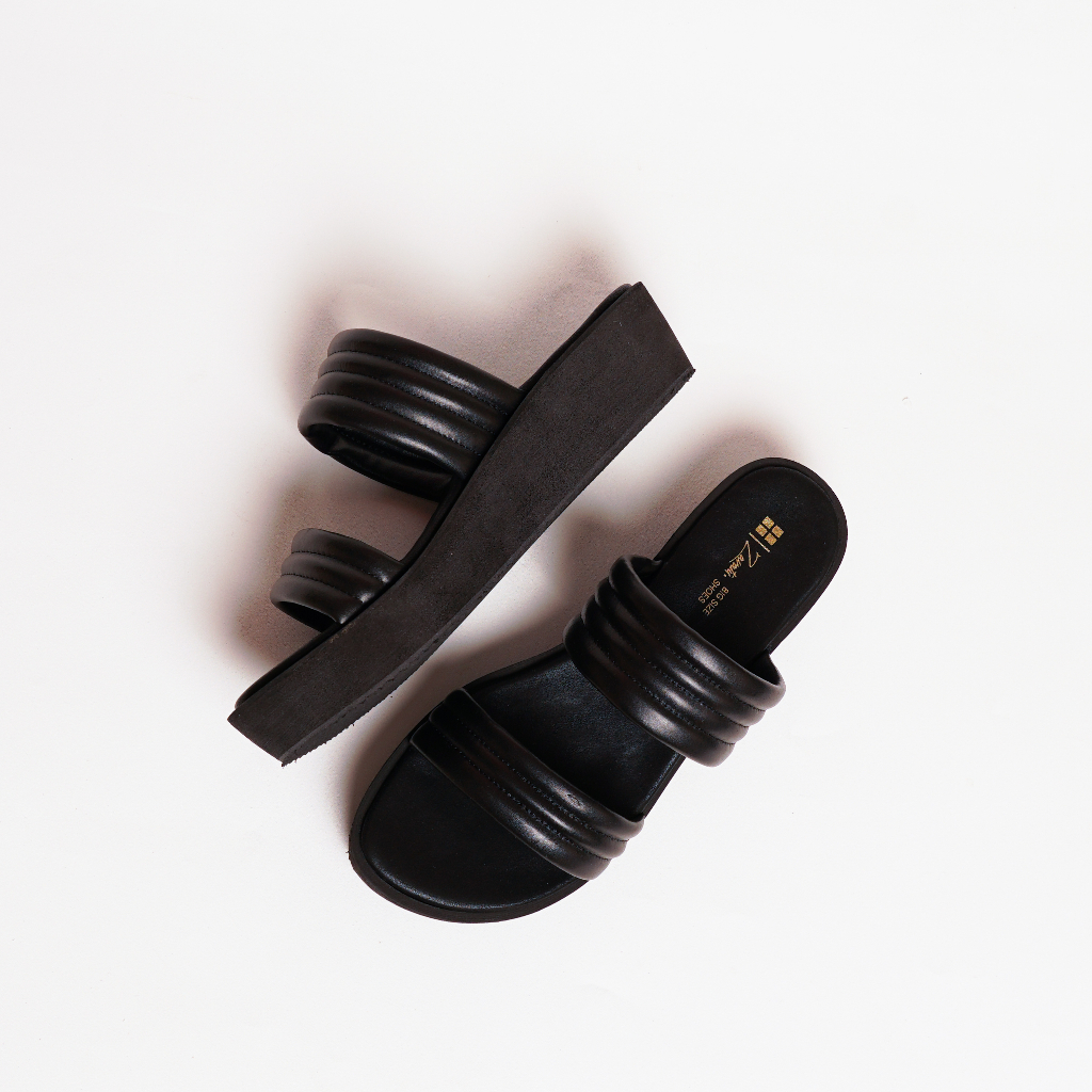 Zavatu - Sandal Wanita Wedges Sendal Cewek Platform Kondangan Hak Tinggi 5cm Size Jumbo 41 45 ZVT 35