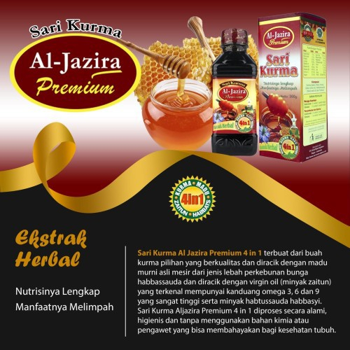 

Minuman Sari Buah Kurma Al-Jazira Premium 3IN1 / 360ml !!!