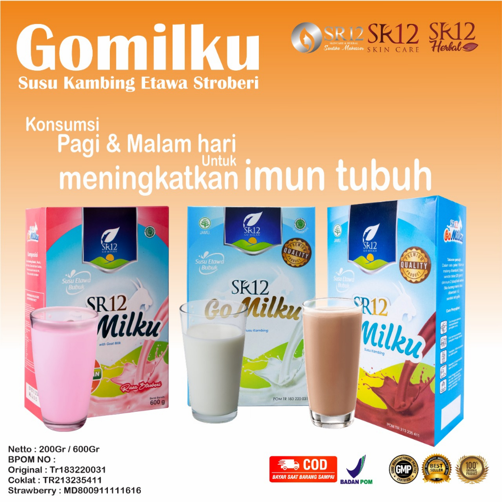 

SR12 MAKASSAR, GOMILKU SUSU KAMBING ETAWA BUBUK 600 GRAM