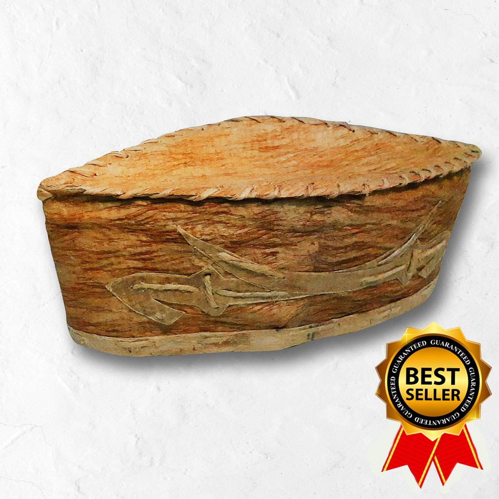 Peci Kulit Kayu Habib Bahar Motif Pedang