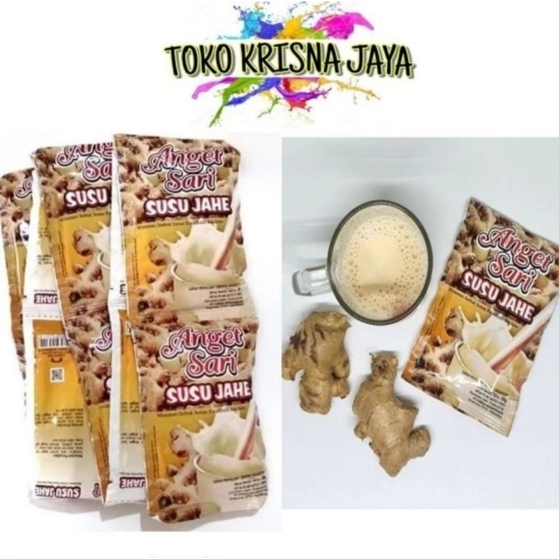 

ANGET SARI SUSU JAHE 1 RENCENG ISI 10 PCS X 28GR MINUMAN SERBUK INSTAN SUSU DAN JAHE0