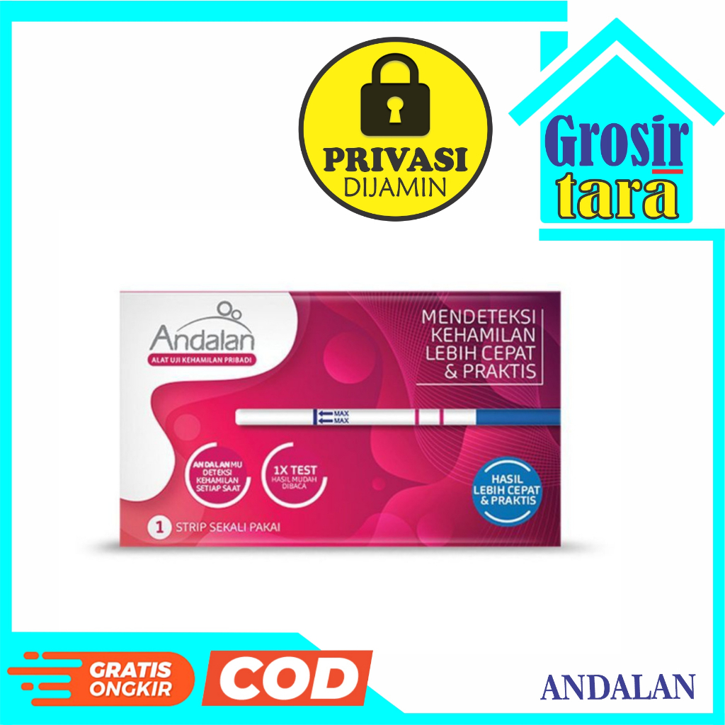 Alat Tes Test Cek Kehamilan Hamil Test Pack Hcg Test ANDALAN strip  Andalan  STRIP UJI KEHAMILAN ANDALAN