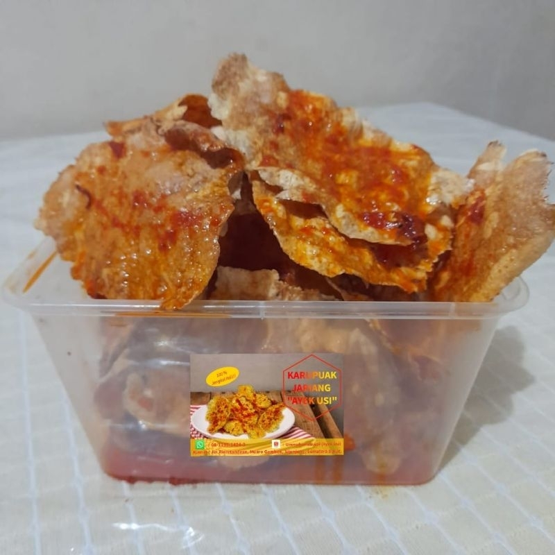 

Karupuak Jariang Balado/ Kerupuk Jengkol Balado / keripik Jengkol pedas / Cemilan Pedas/ Cemilan Padang