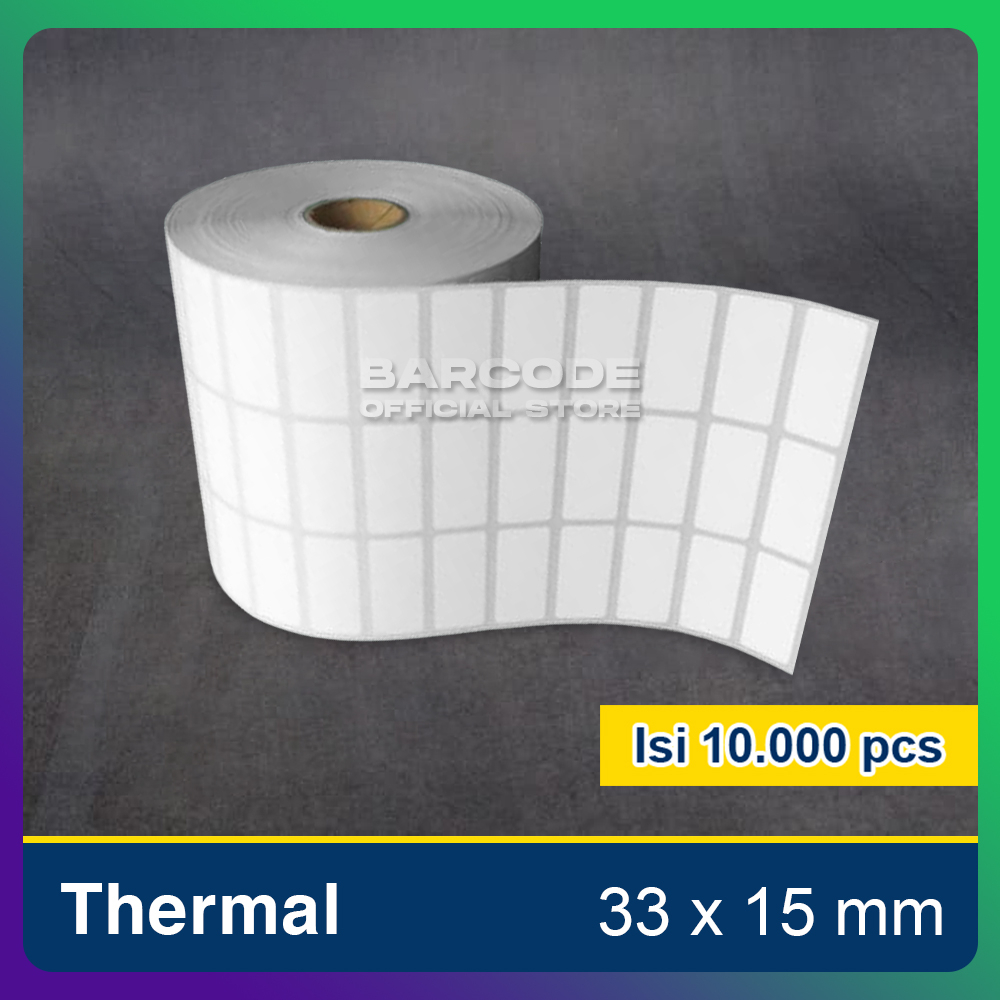 

Label Barcode Thermal 33x15 / 33x15mm 3 Line 10.000Pcs