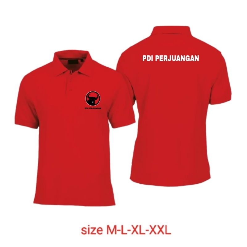 Kaos polo Krah PDI Perjuangan