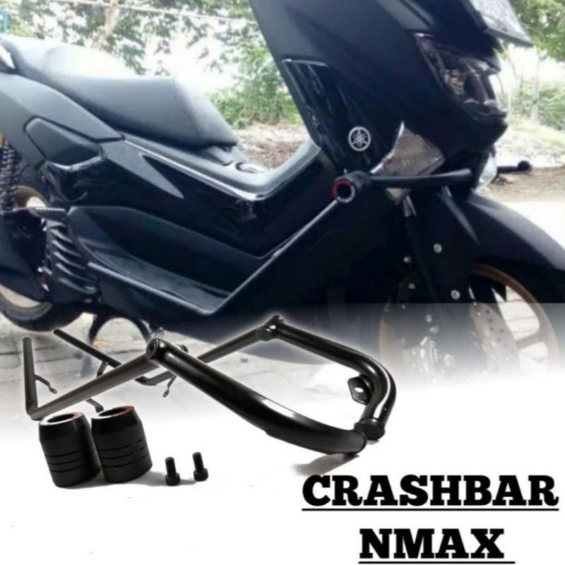 Crashbar Nmax Old/Nmax New 2020-2024 plus Jalu Slider, Tubular Nmax New/Old Pelindung Body Protector