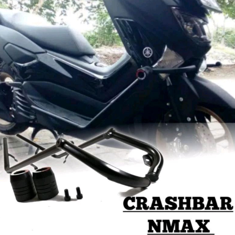 Crashbar Nmax New 2020/2023 dan Nmax Old Plus Jalu Slider Agna Pelindung Body Yamaha Nmax Tubular