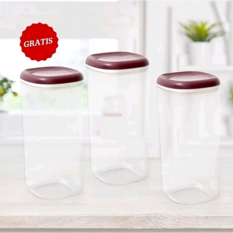 crystal high canister Tupperware