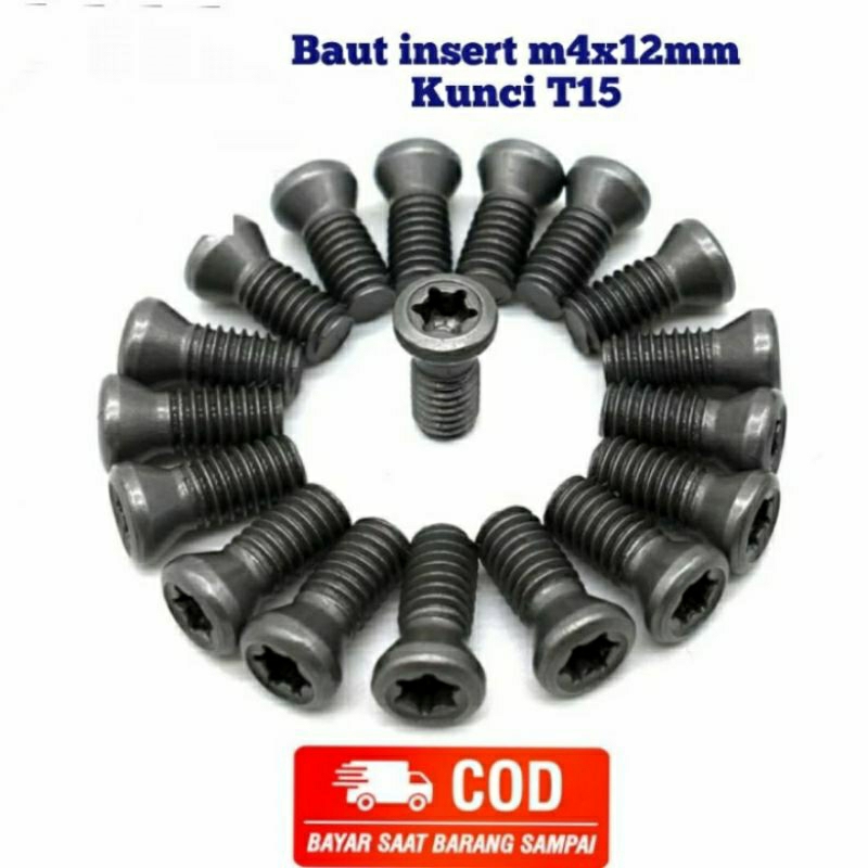 baut holder,baut facemill,baut insert m4x0.7 12mm bukan m2.5 m3 m3.5