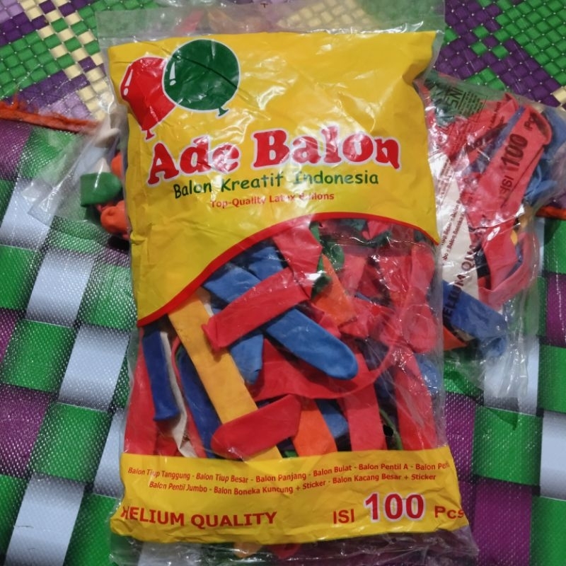 Balon yoyo air/balon Ade/balon panjang isi 100 SNI