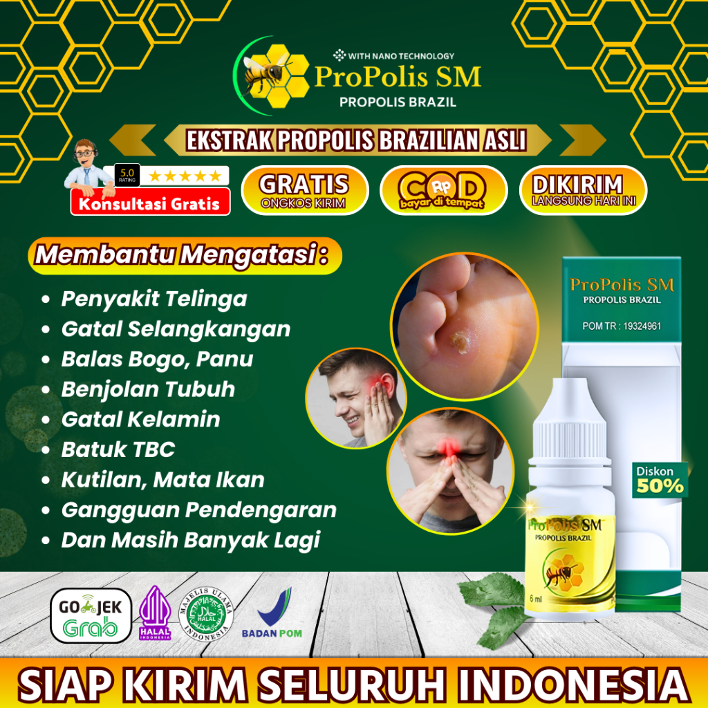 PROPOLIS SM - Obat Alami Gusi Bengkak, Gusi Turun, Gusi Berdarah, Gusi Sakit, Gusi Bengkak Bernanh