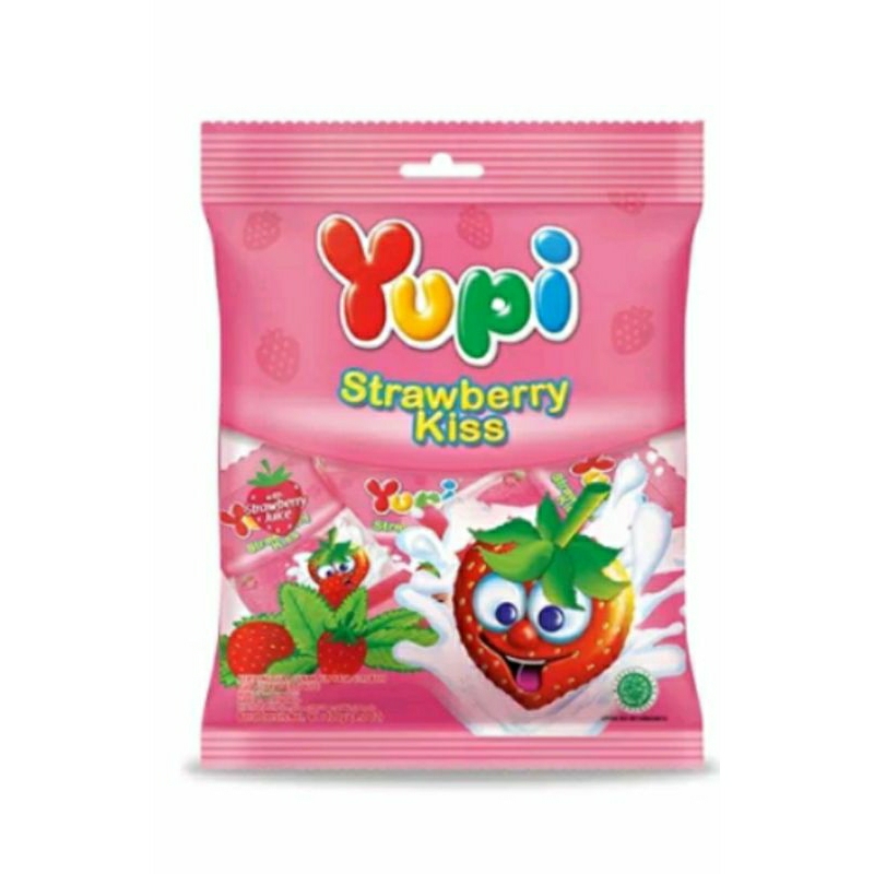 

Yupi permen candy strawberry kiss 120g