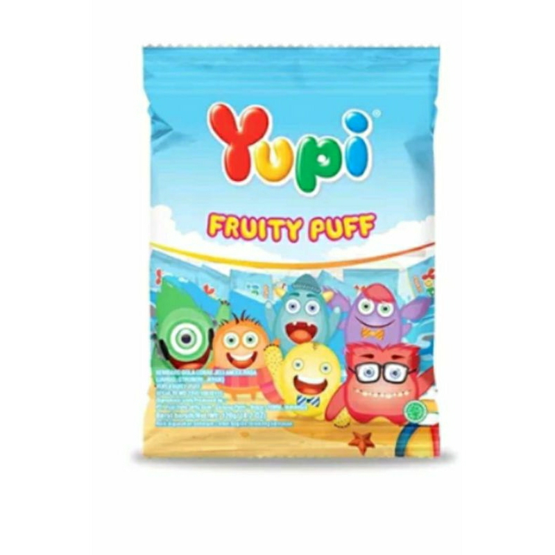 

Yupi permen candy fruity puff 120g