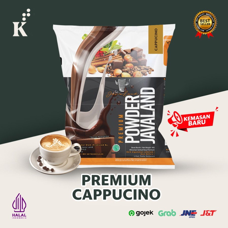 

Javaland Bubuk Minuman Rasa Cappucino 1Kg - Premium Plain | Bubble Powder Drink Boba