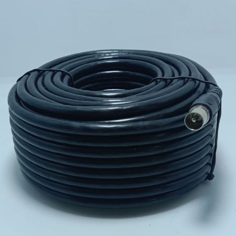 Kabel Antena TV 20 Meter Full + Jek Antena Male RG6 Coaxial