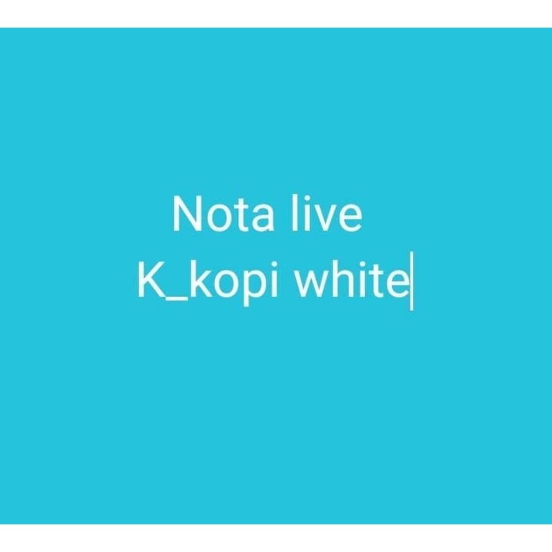

nota live kopi