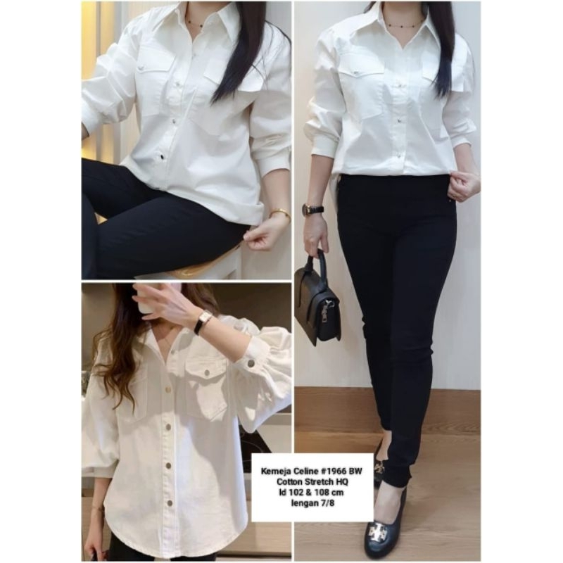 Kairos Store Kemeja Celin 1966 Atasan BW
