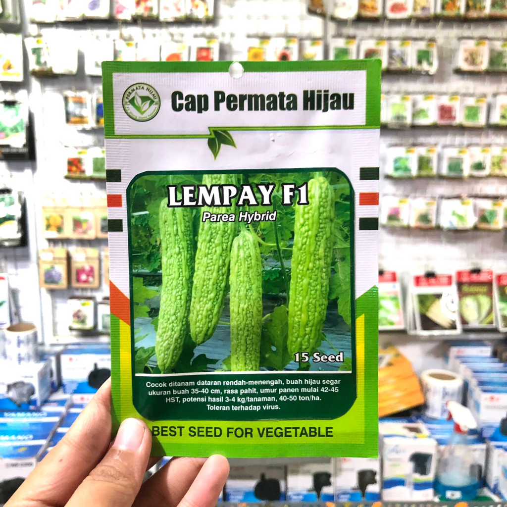 Benih Bibit Paria Pare Hijau LEMPAY F1 Biji Sayuran Tanaman Hidroponik