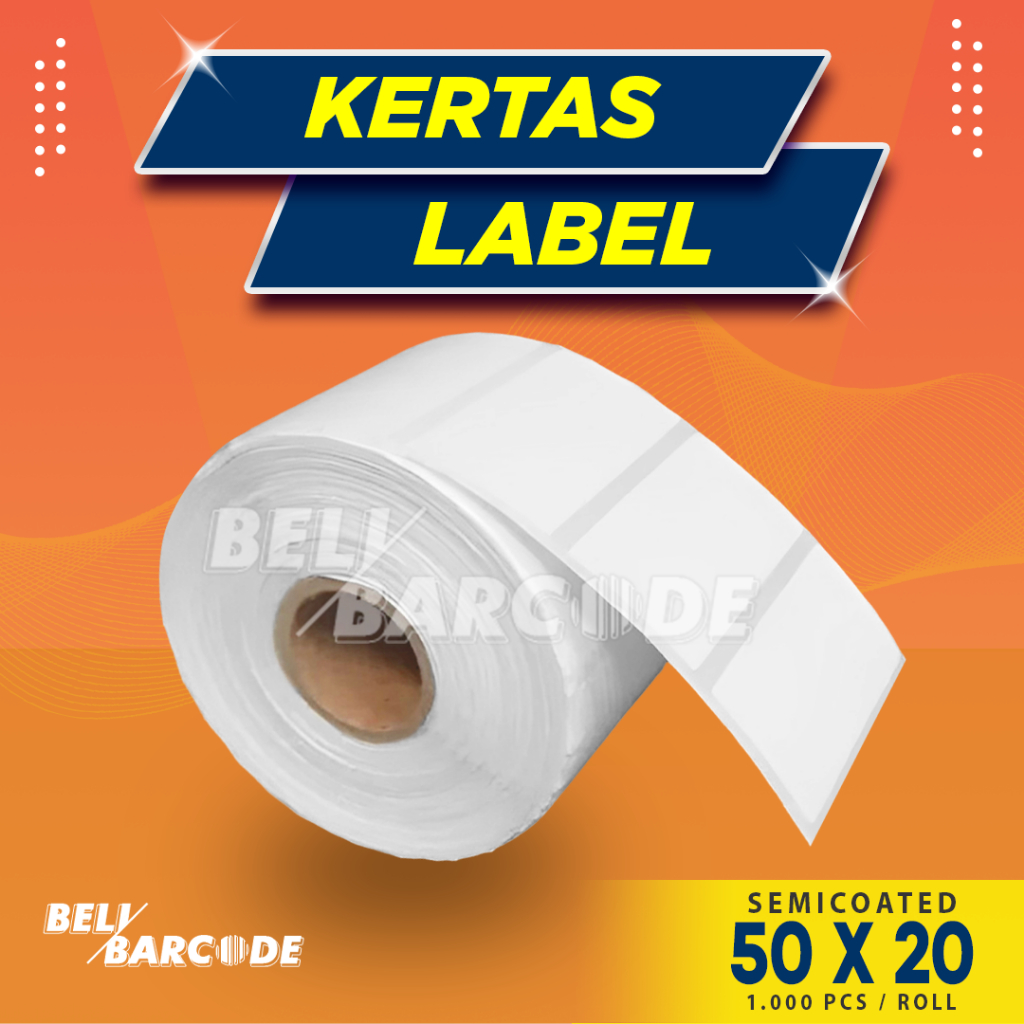 

Label Semicoated 50 x 20 mm 1 Line isi 1000 50x20mm Stiker Semicoat