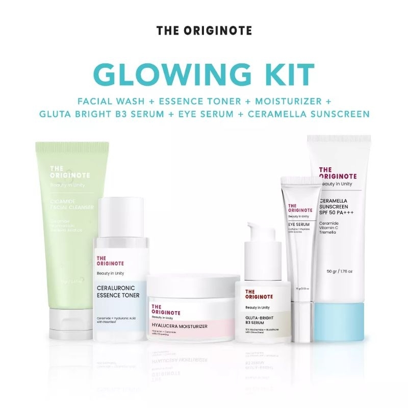 Ready Stok SPECIAL BUNDLE 6in1 The Originote Paket Skincare Face Wash Toner Serum Moisturizer Sunscr