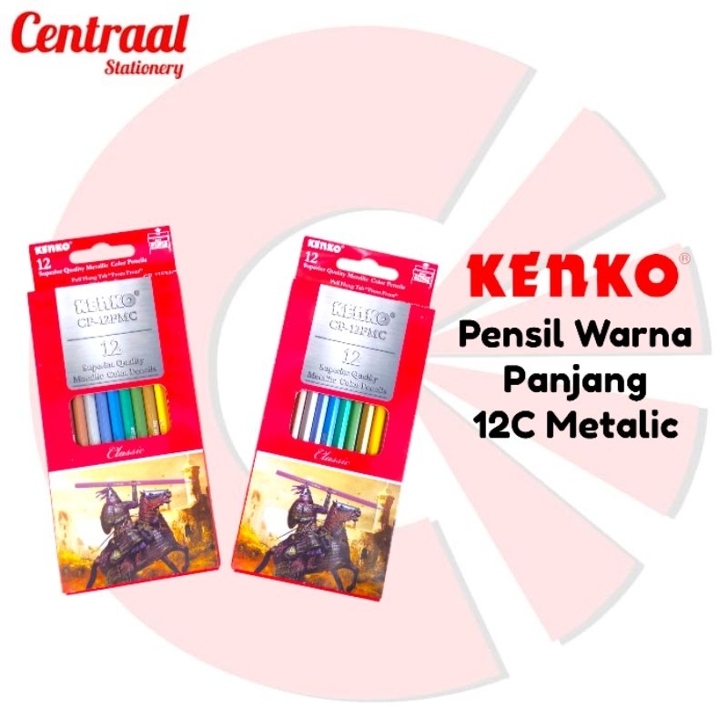 

Pensil Warna Kenko Panjang CP-12FMC 12C Metalic