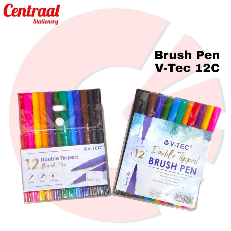 

Brush Pen V-Tec 12 Colors