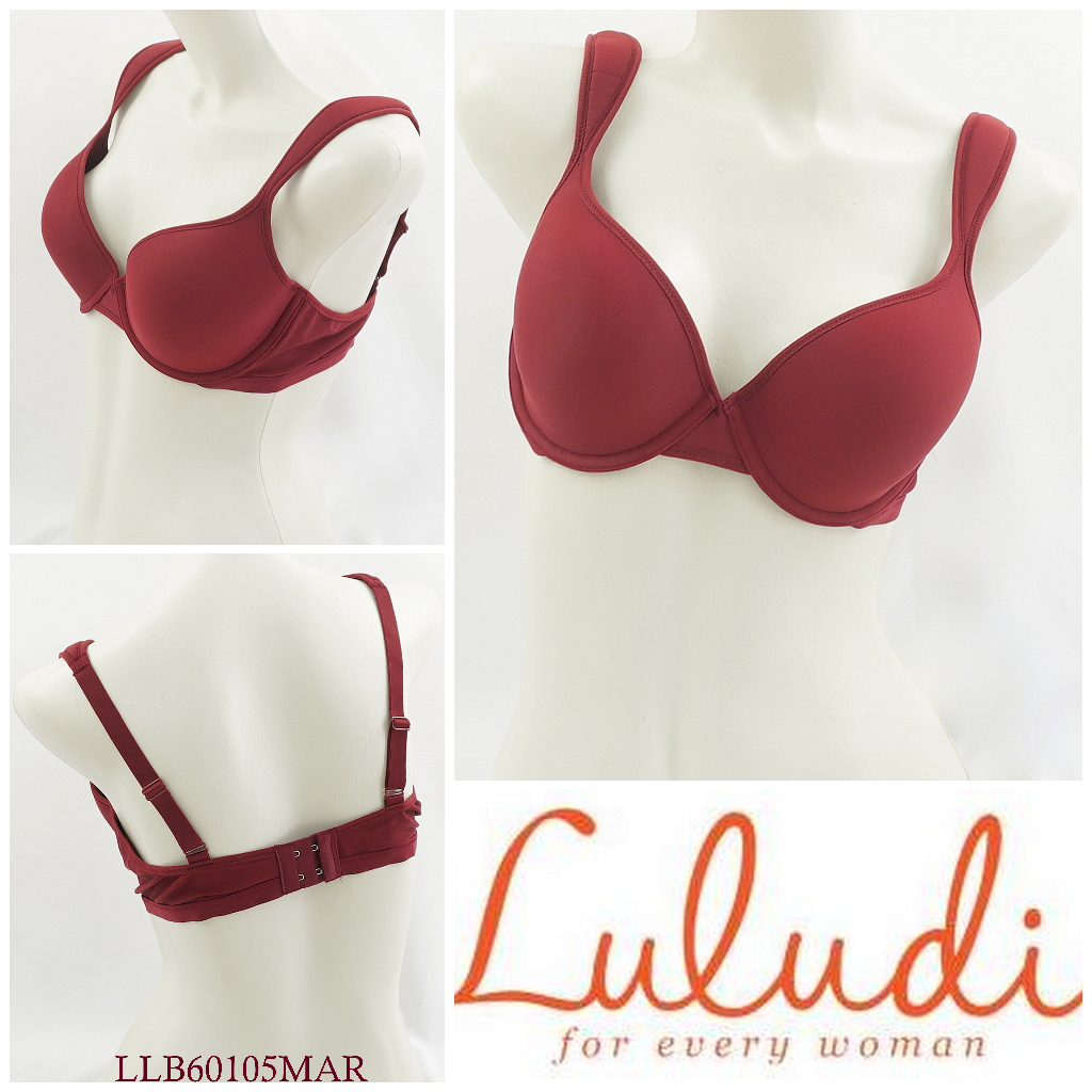 Bra Wanita Kawat Busa Tipis Full Cup LULUDI BY WACOAL Motif Polos Pakaian dalam Underwear LLB60105