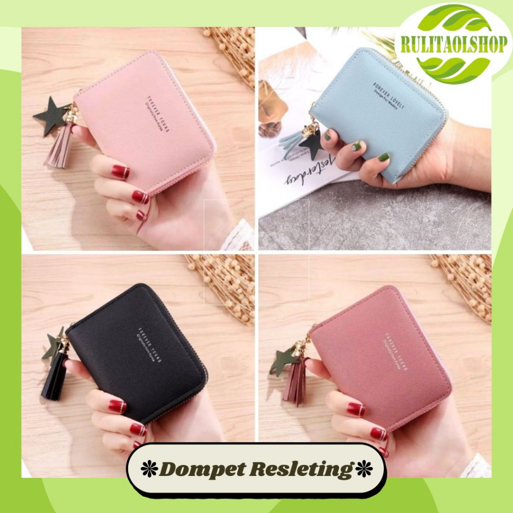 DOMPET RESLETING - Dompet Wanita - Dompet Kecil Wanita Bintang Resleting Korea Fashion - Dompet Mini