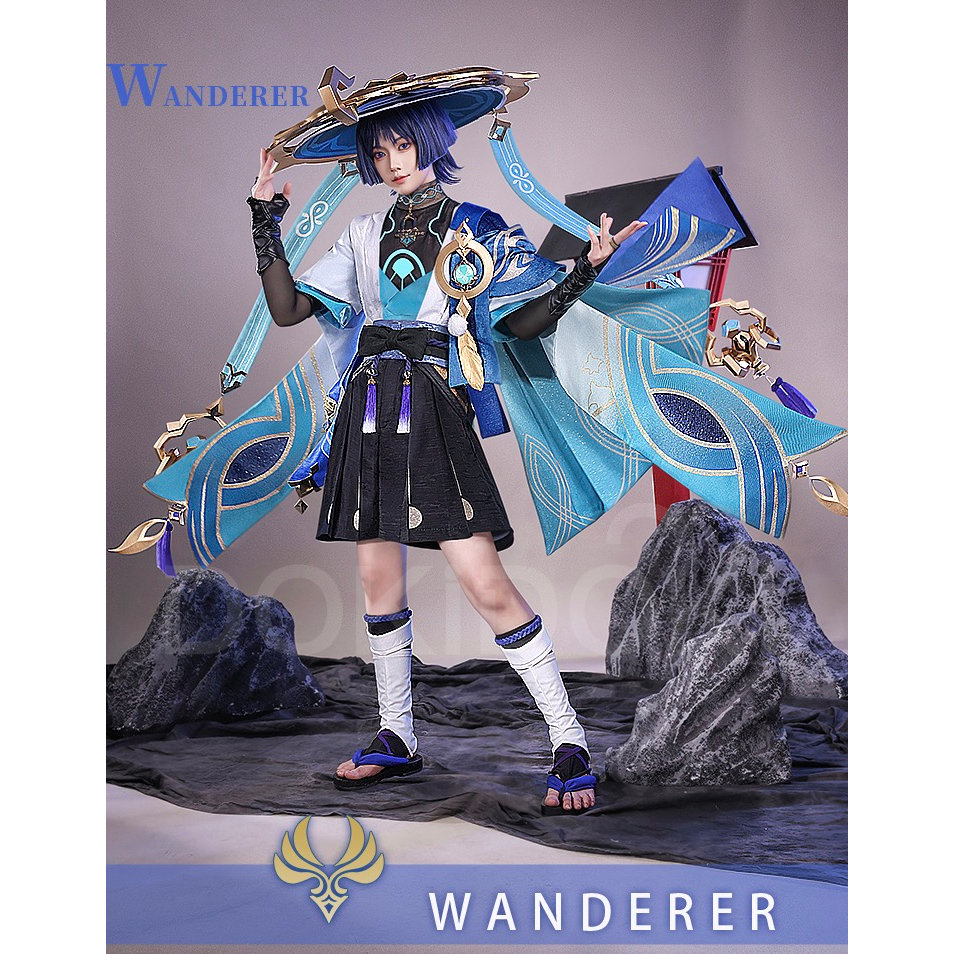 Wanderer Scaramouche Game Genshin Impact  Costume Wanderer Costume Scaramouche Plus Size