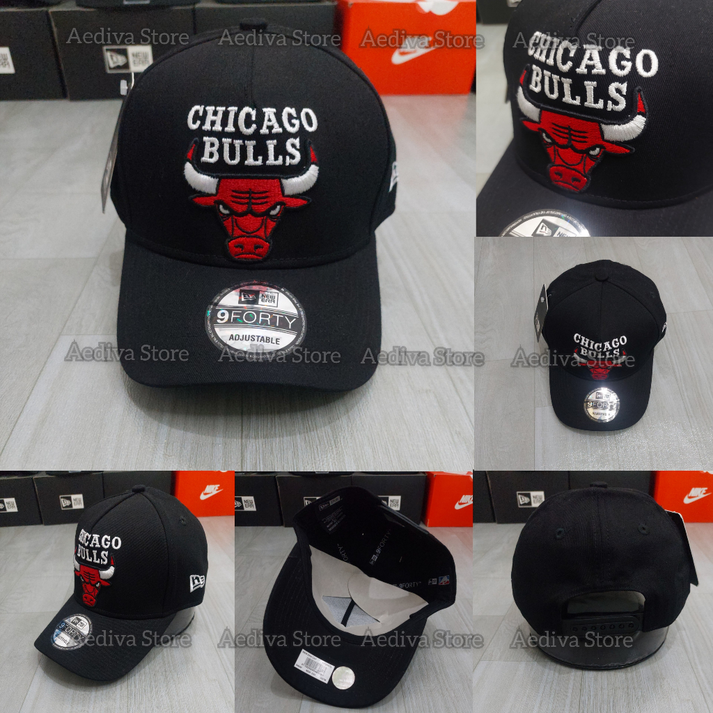 Aediva store - Topi Import Premium grad original Chicago bulls Full tag Topi Logo Bordir Cowok Laki 