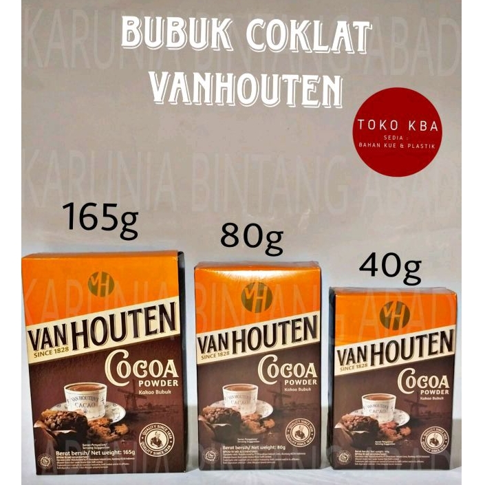 

Van Houten Since 1828 Cocoa Powder Coklat Bubuk ( 40 gr | 80 gr | 165 gr )