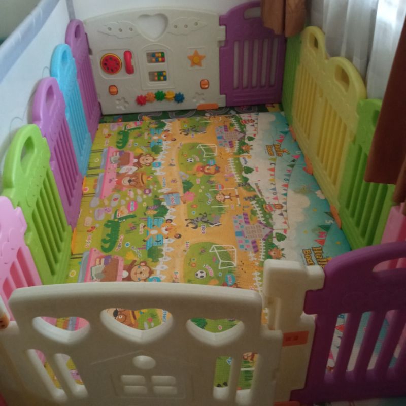 baby fence parklon pagar main pagar bayi 2 meter preloved