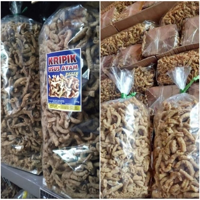 

Kripik usus ayam petir no.1 (kwalitas premium)