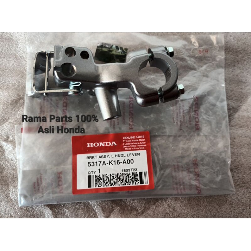 5317A - K16 - A00   RUMAH HANDEL REM KIRI  SCOPY FI / ESP  2014-2016 Asli  ORIGINAL HONDA AHM